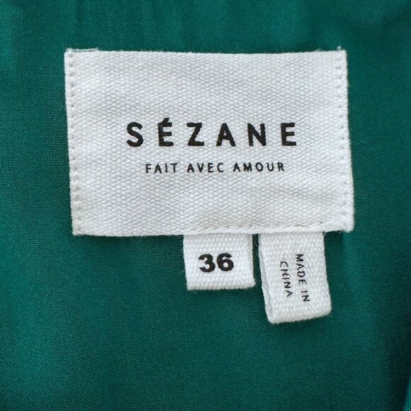 Sézane Anastasia Silk Wrap Dress Size 36 - Picture 8 of 9